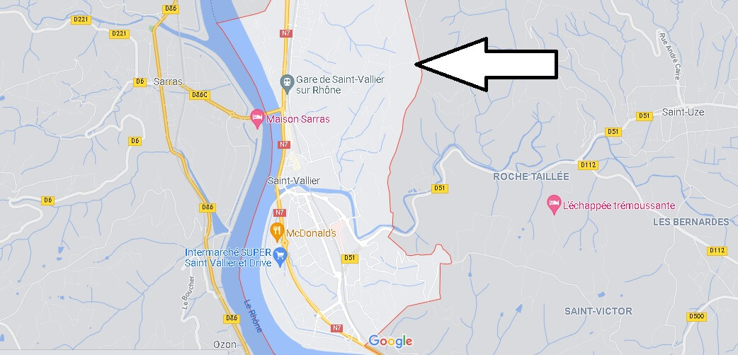 Carte Saint-Vallier