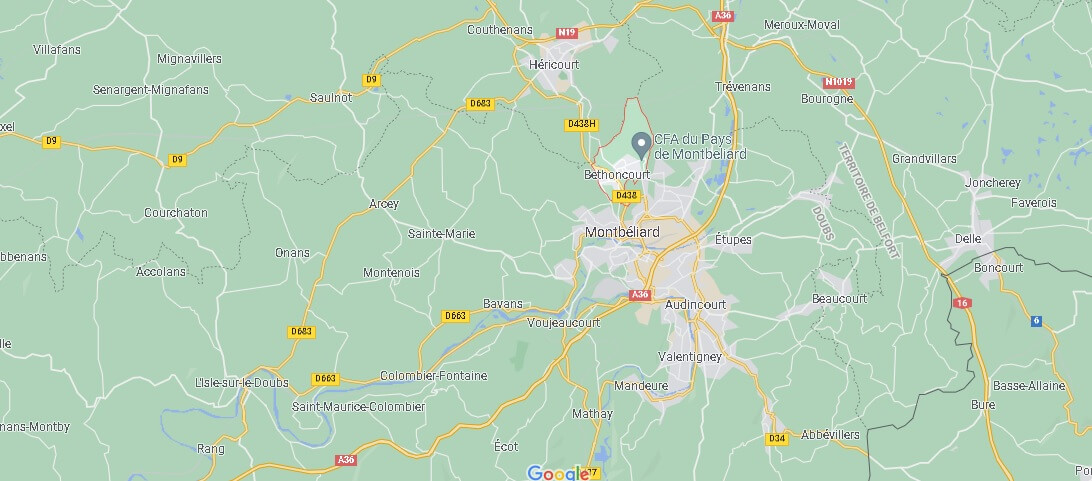 Dans quelle région se trouve Bethoncourt