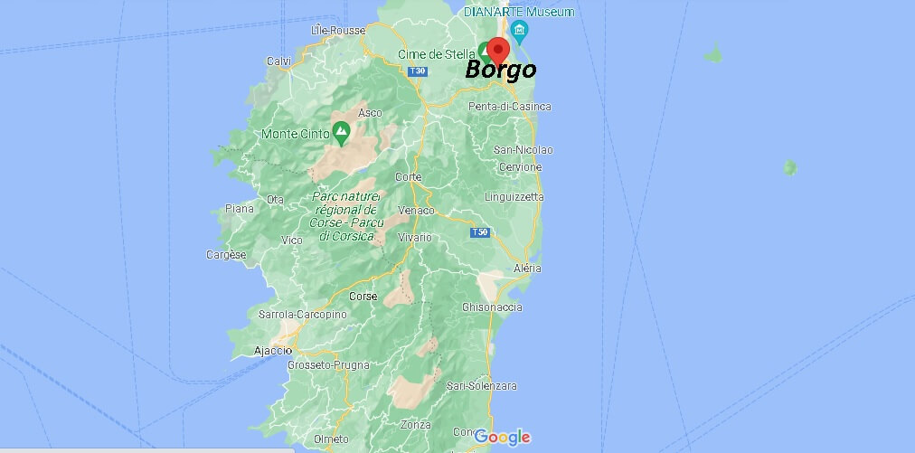 Dans quelle région se trouve Borgo