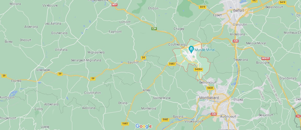 Dans quelle région se trouve Héricourt