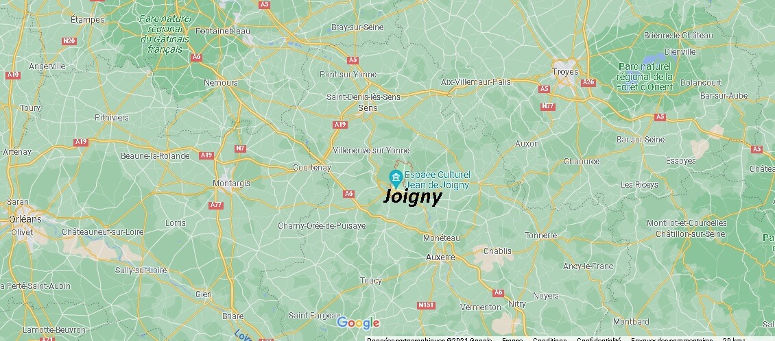 Dans quelle région se trouve Joigny