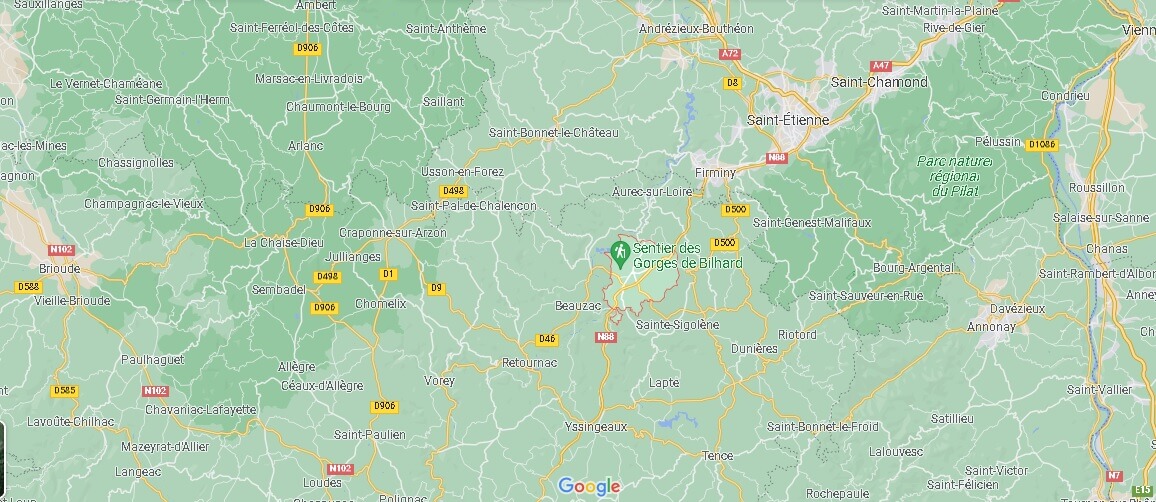 Dans quelle région se trouve Monistrol-sur-Loire