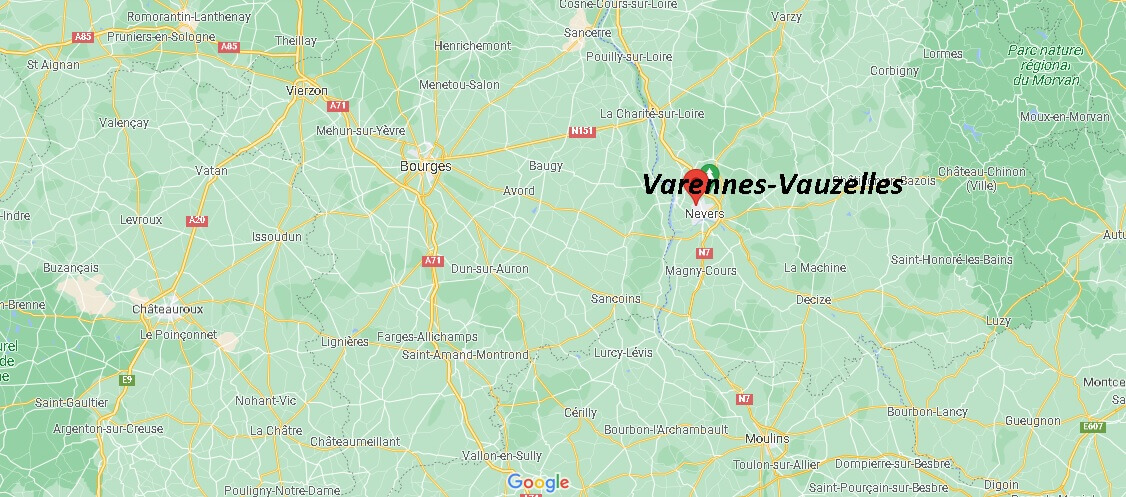 Dans quelle région se trouve Varennes-Vauzelles