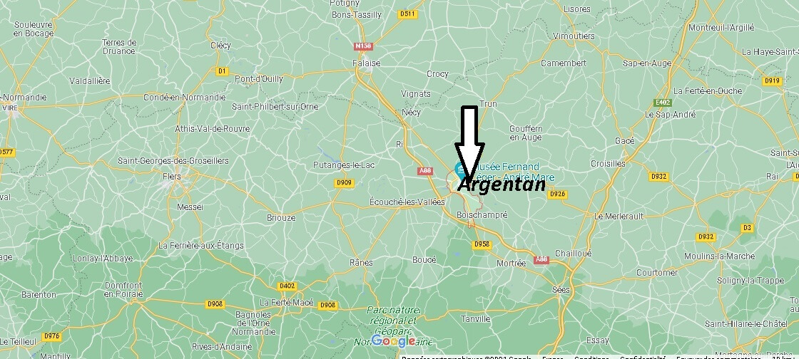 Où se situe Argentan (Code postal 61200)