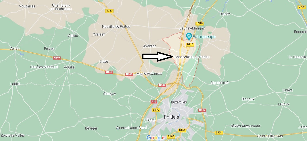 Où se situe Chasseneuil-du-Poitou (Code postal 86360)