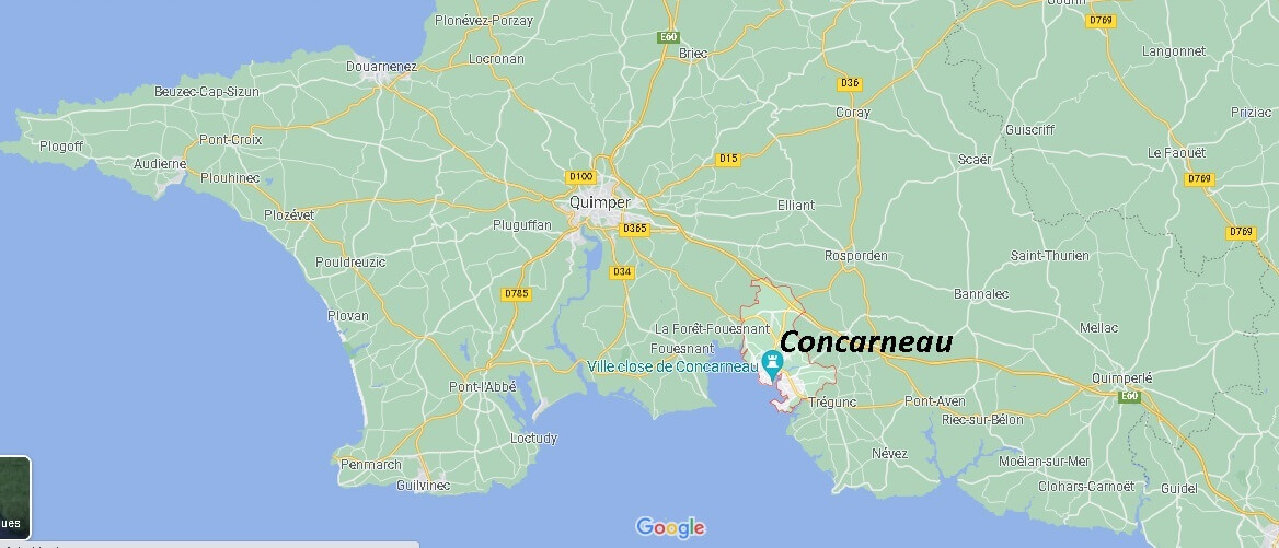 Où se situe Concarneau (Code postal 29900)