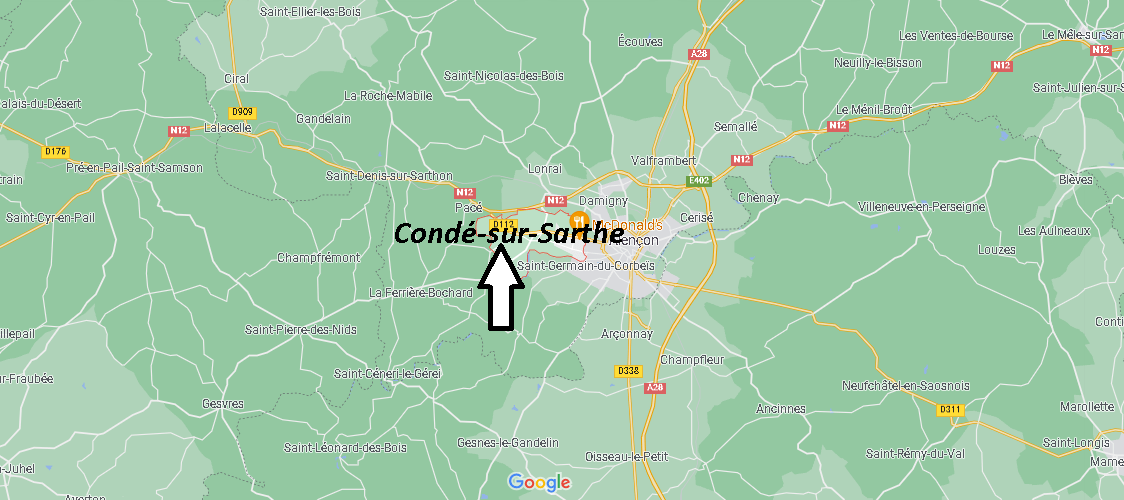 Où se situe Condé-sur-Sarthe