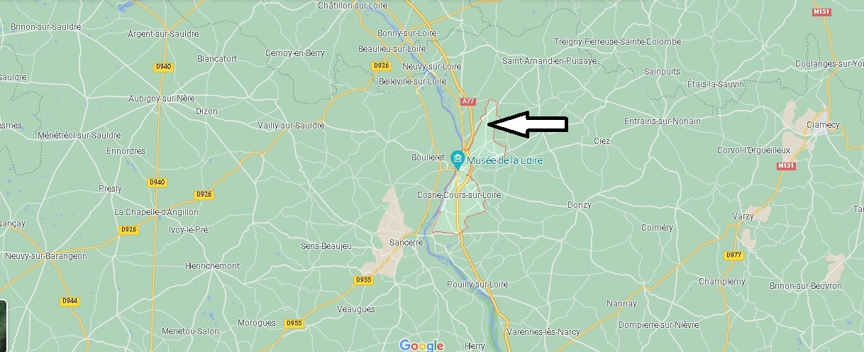 Où se situe Cosne-Cours-sur-Loire (Code postal 58200)