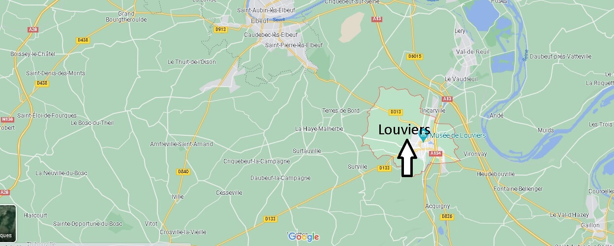 Où se situe Louviers (Code postal 27400)