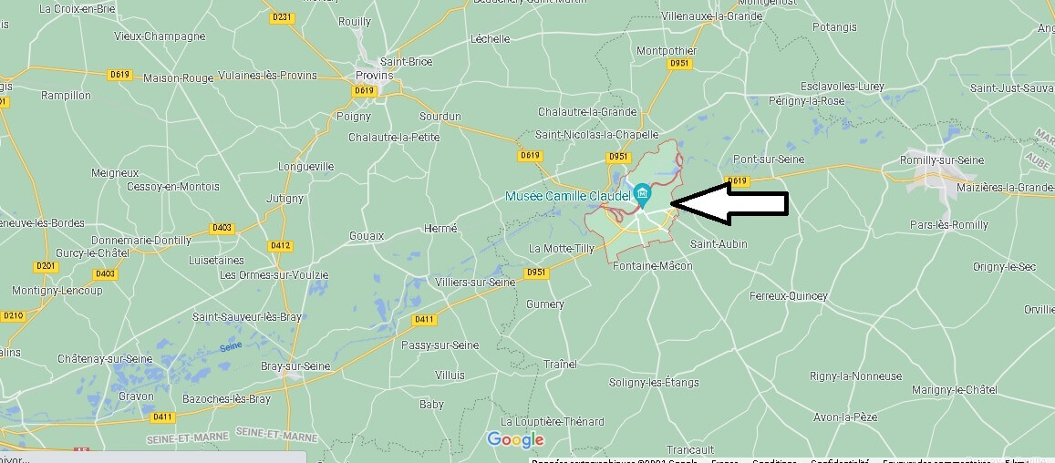 Où se situe Nogent-sur-Seine (Code postal 10400)