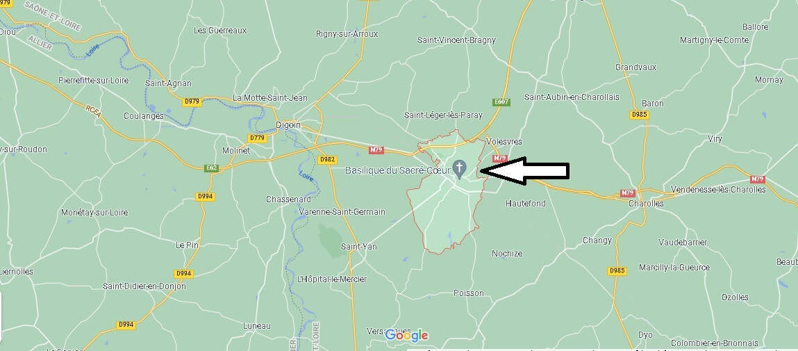 Où se situe Paray-le-Monial (Code postal 71600)