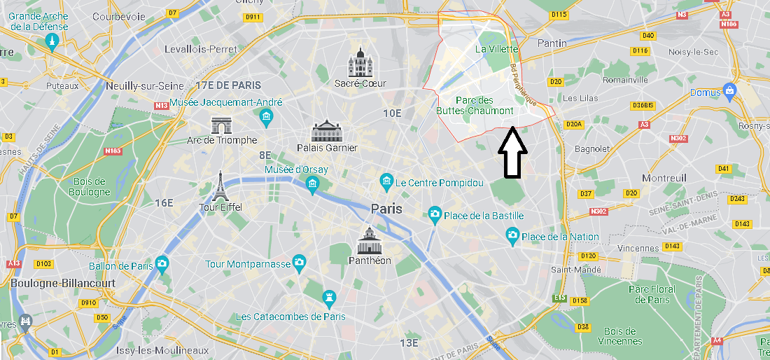 Où se situe Paris 19e Arrondissement