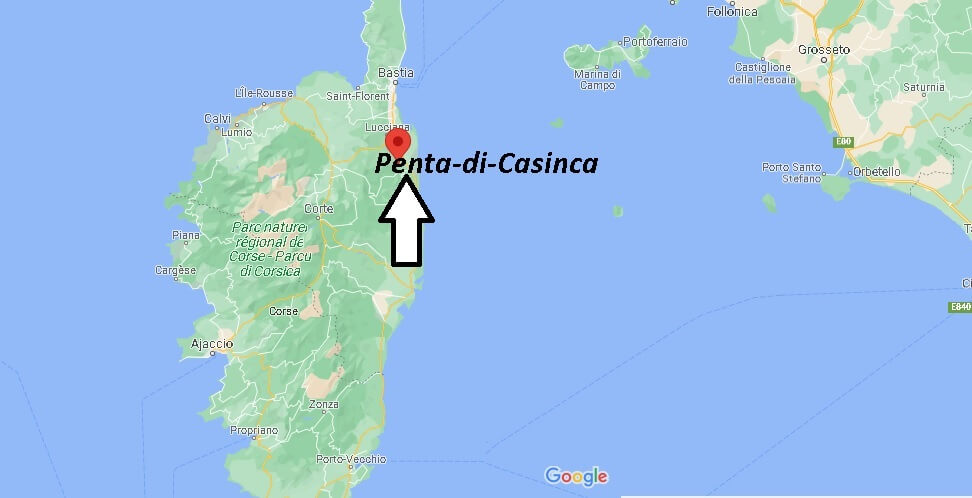 Où se situe Penta-di-Casinca (Code postal 20213)