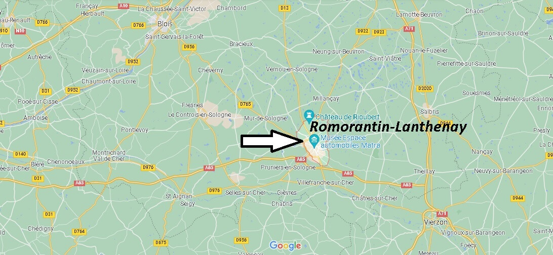 Où se situe Romorantin-Lanthenay (Code postal 41200)