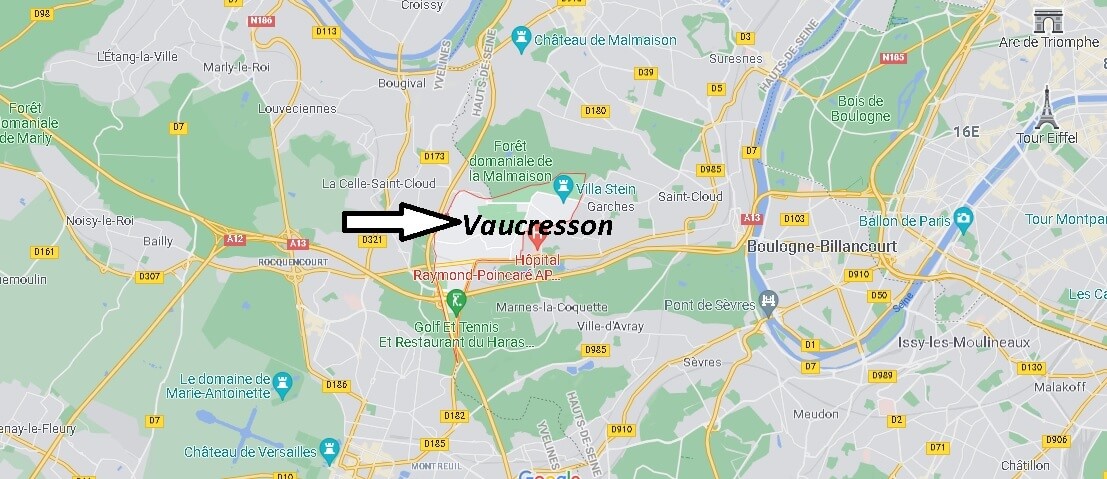 Où se situe Vaucresson (Code postal 92420)