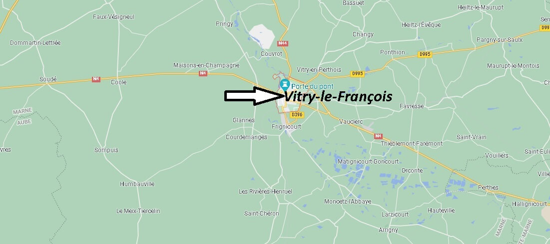 Où se situe Vitry-le-François (Code postal 51300)