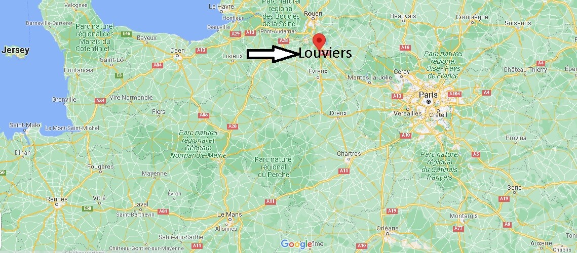 Où se trouve Louviers