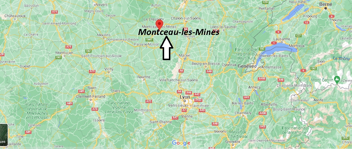Où se trouve Montceau-les-Mines