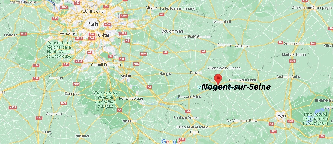 Où se trouve Nogent-sur-Seine