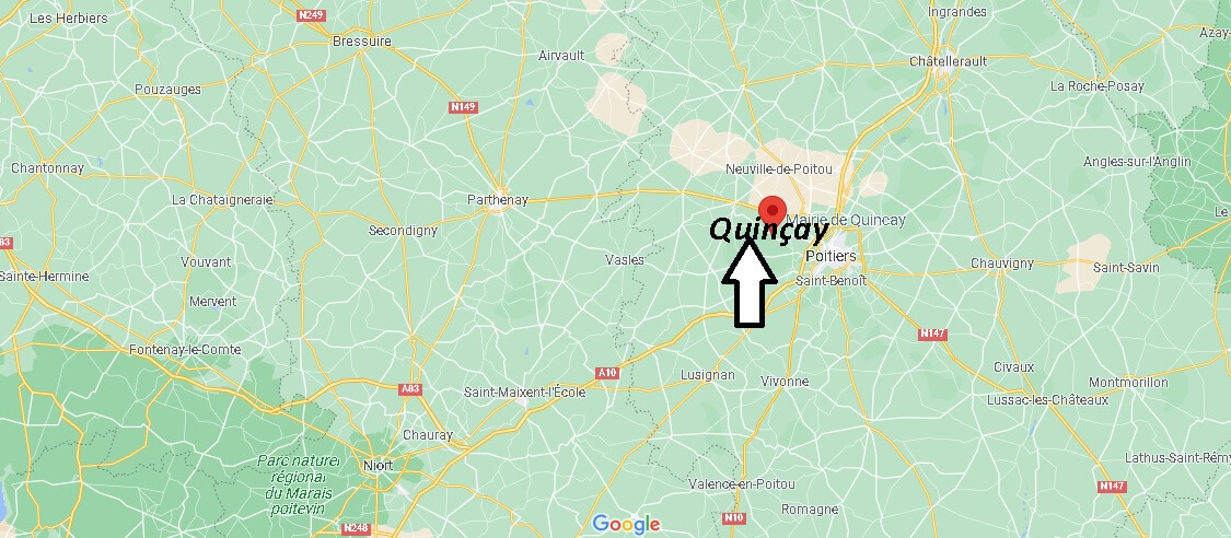 Où se trouve Quinçay