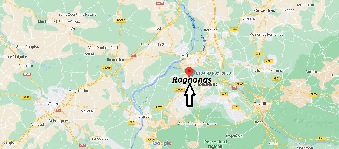Où se trouve Rognonas