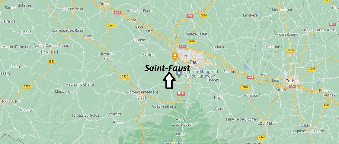 Où se trouve Saint-Faust