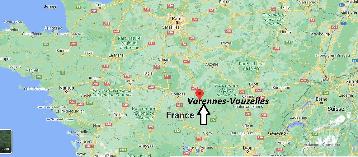 Où se trouve Varennes-Vauzelles