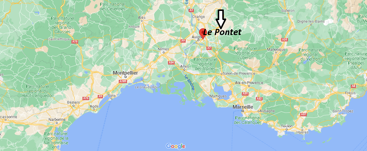 Où se trouve Le Pontet