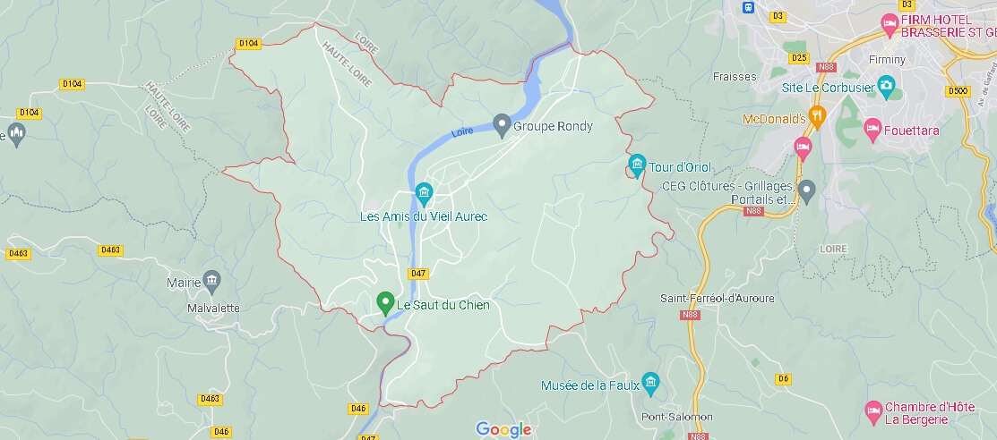 Carte Aurec-sur-Loire