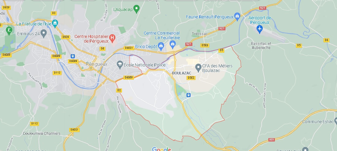 Carte Boulazac