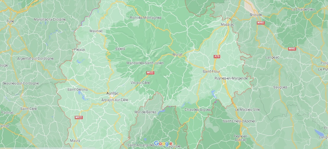 Carte Cantal