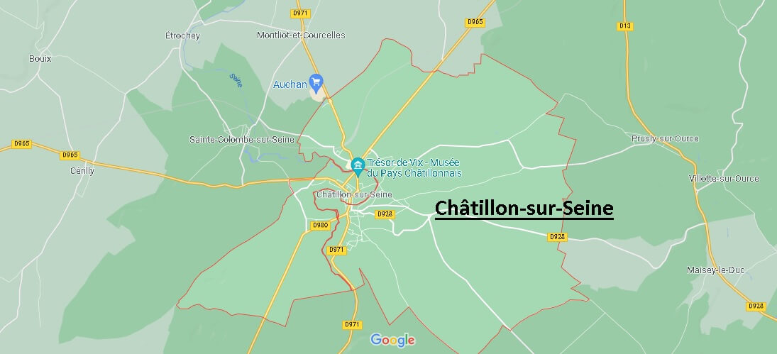 Carte Châtillon-sur-Seine