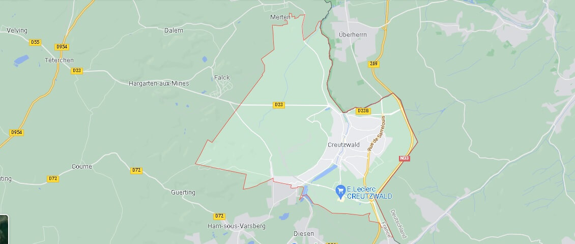 Carte Creutzwald