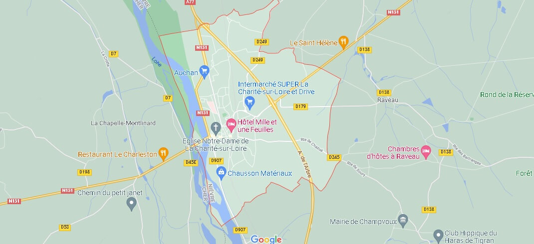 Carte La Charité-sur-Loire