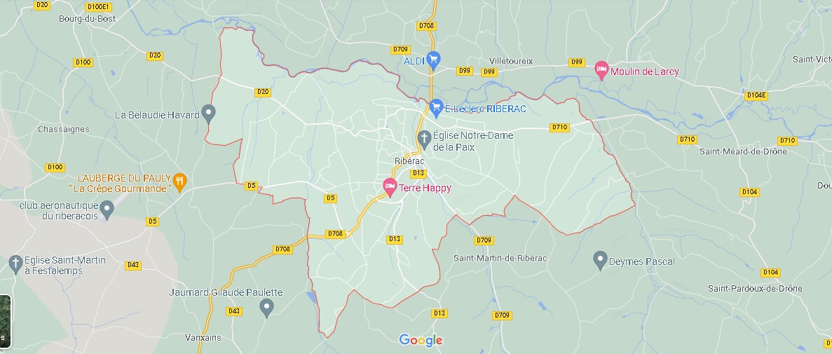 Carte Ribérac