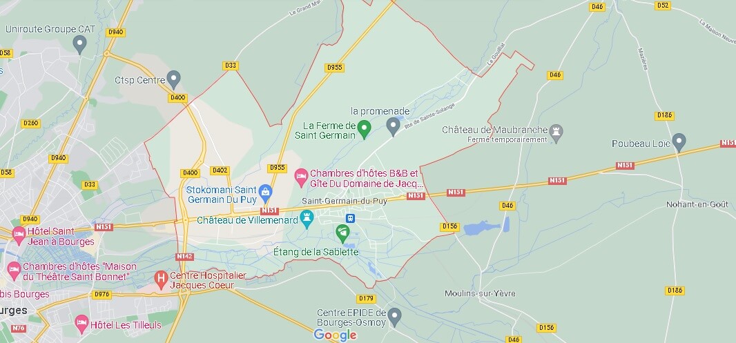 Carte Saint-Germain-du-Puy