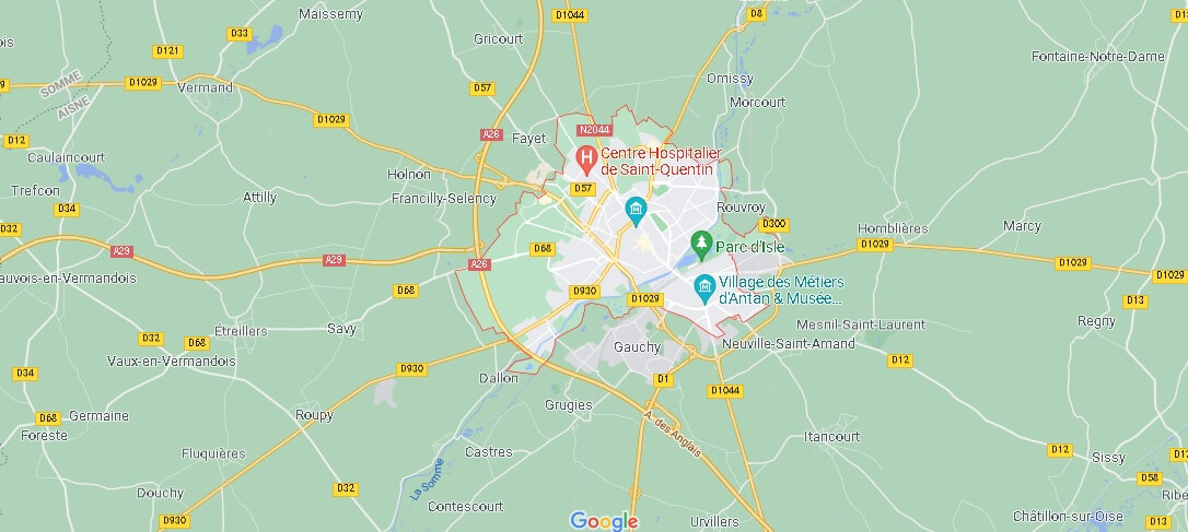 Carte Saint-Quentin
