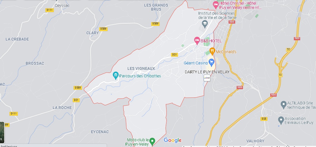 Carte Vals-près-le-Puy