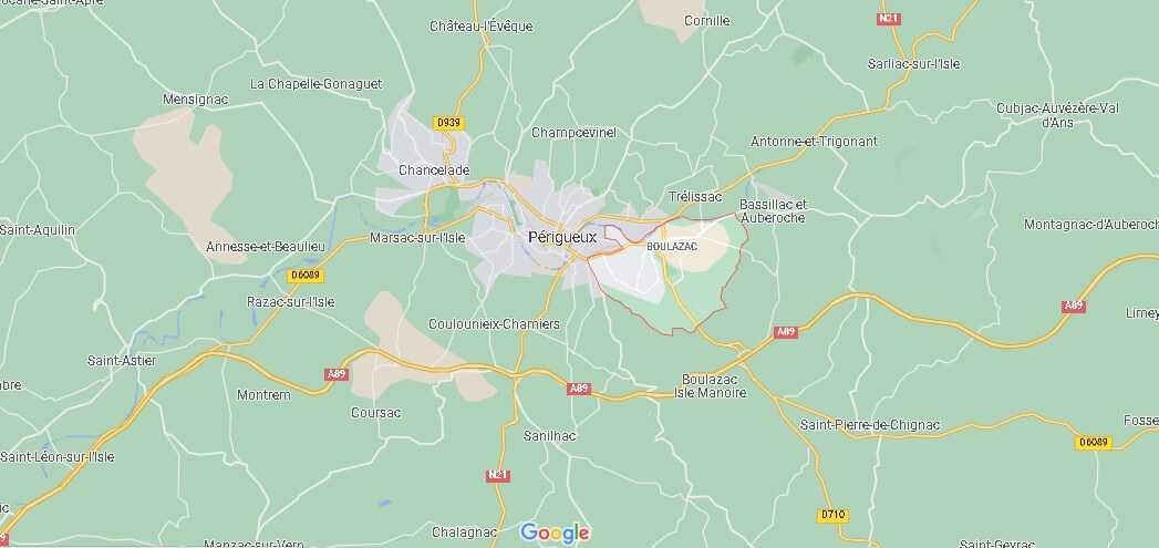 Dans quelle région se trouve Boulazac