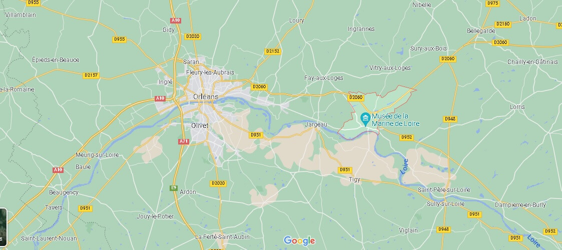 Dans quelle région se trouve Châteauneuf-sur-Loire