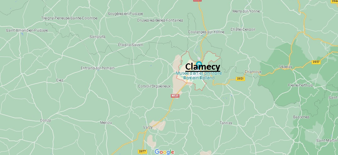 Dans quelle région se trouve Clamecy