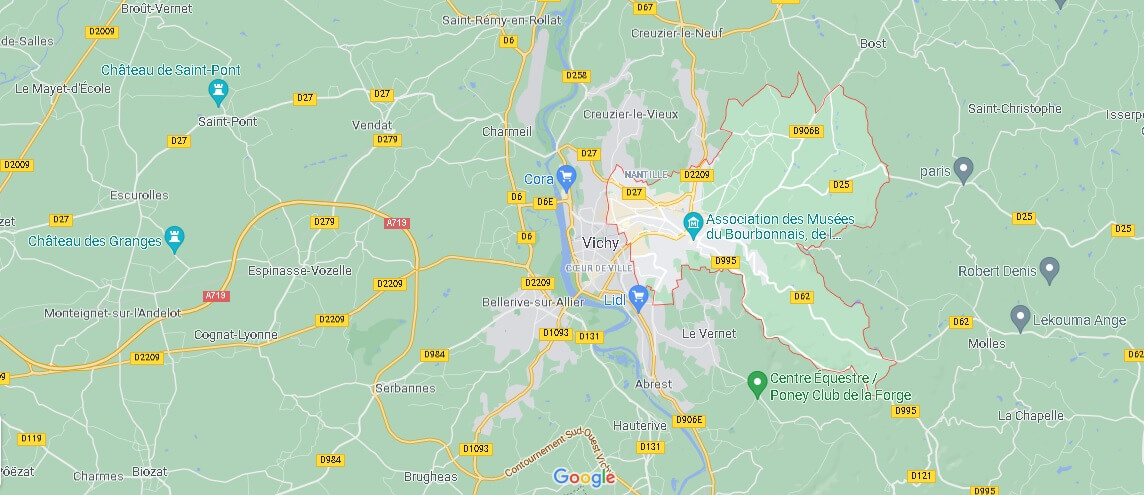 Dans quelle région se trouve Cusset