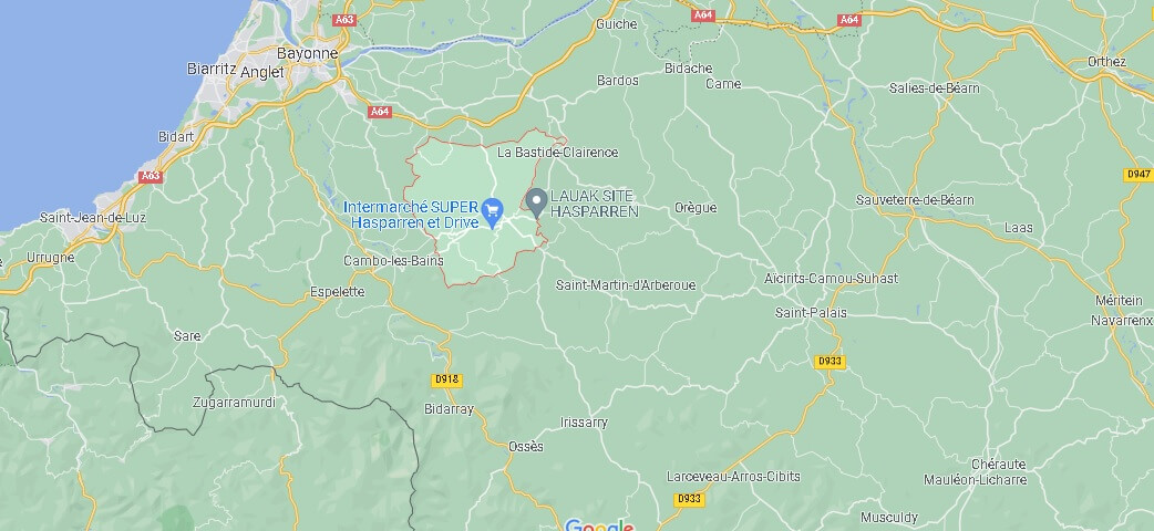 Dans quelle région se trouve Hasparren