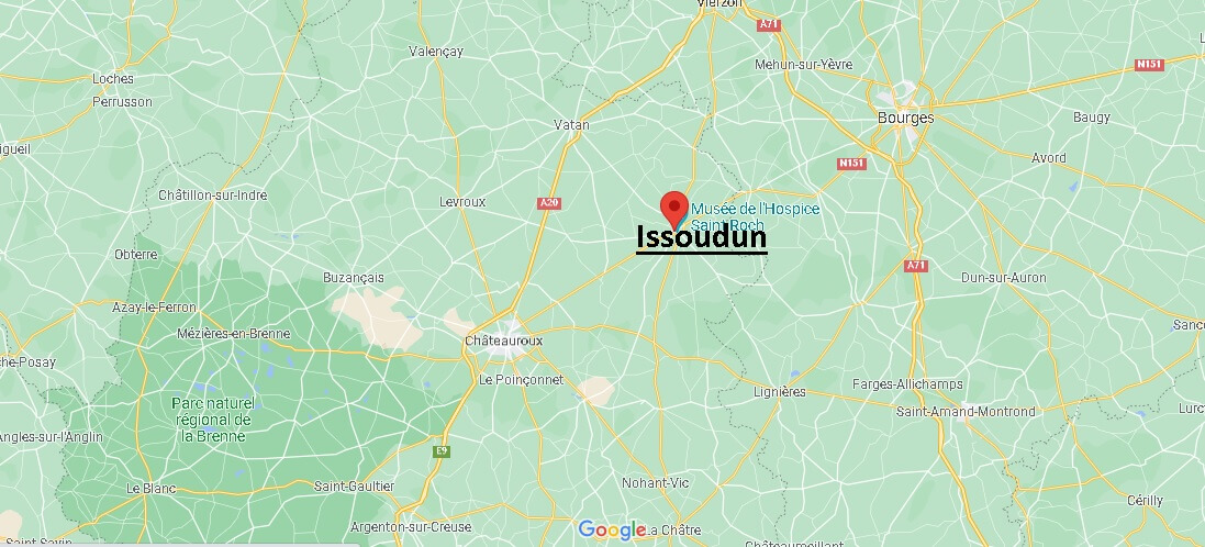 Dans quelle région se trouve Issoudun