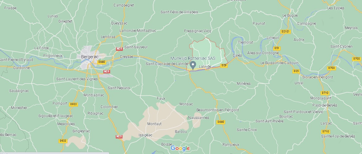 Dans quelle région se trouve Lalinde