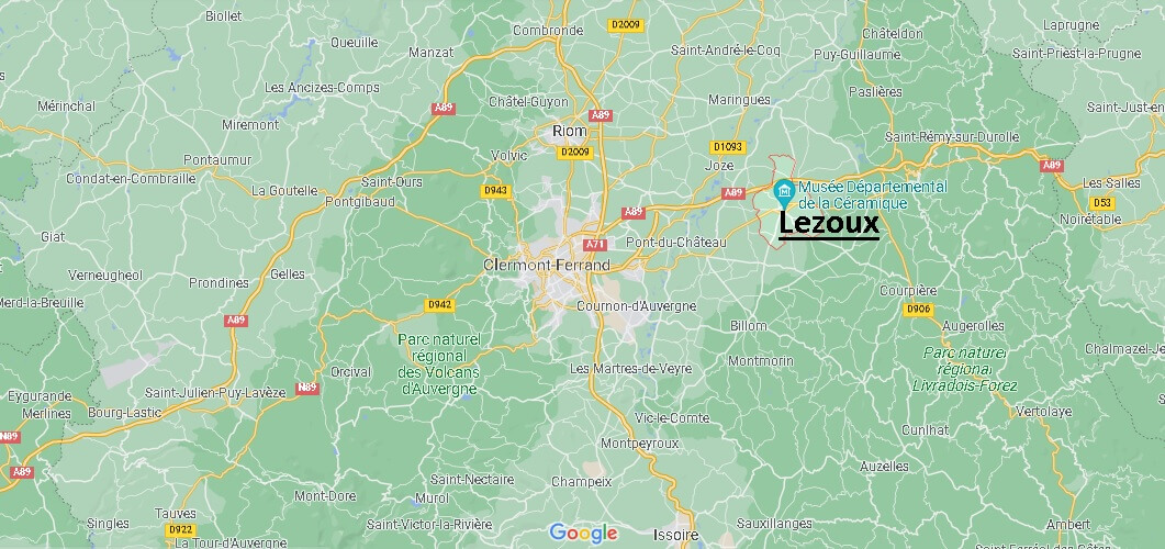 Dans quelle région se trouve Lezoux