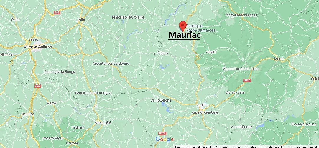 Dans quelle région se trouve Mauriac