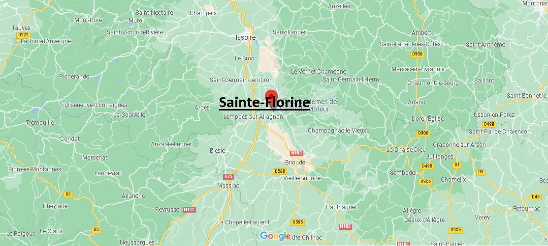 Dans quelle région se trouve Sainte-Florine