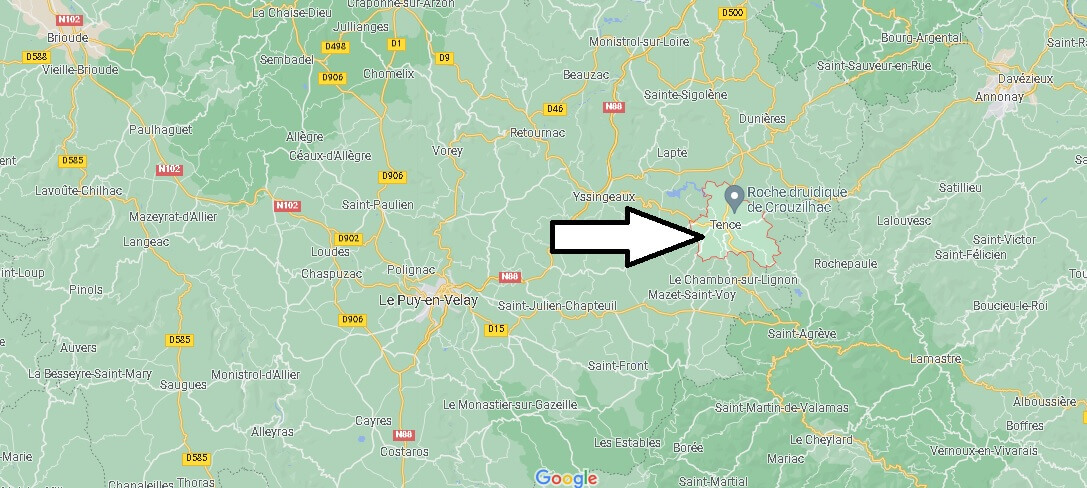 Dans quelle région se trouve Tence