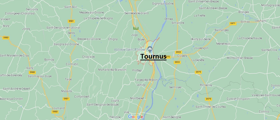 Dans quelle région se trouve Tournus